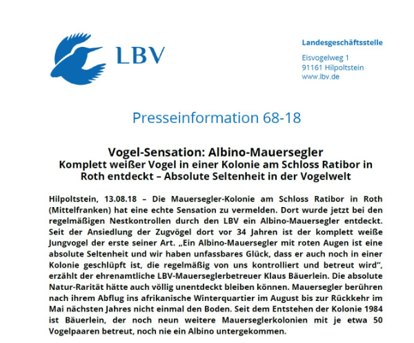 Copyright AiF Landesbund für Vogelschutz e.V. Bild zum Eintrag (101462-160)