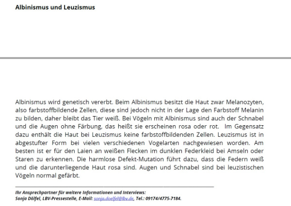 Copyright AiF Landesbund für Vogelschutz e.V. Bild zum Eintrag (101466-160)