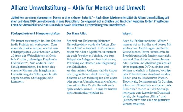 Copyright AiS - Allianz Umweltstiftung Bild zum Eintrag (38488-160)