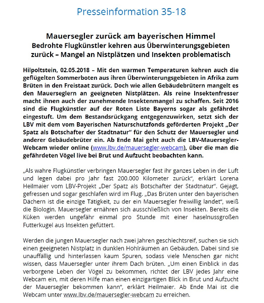 Copyright AiF Landesbund für Vogelschutz e.V. Bild zum Eintrag (99538-160)