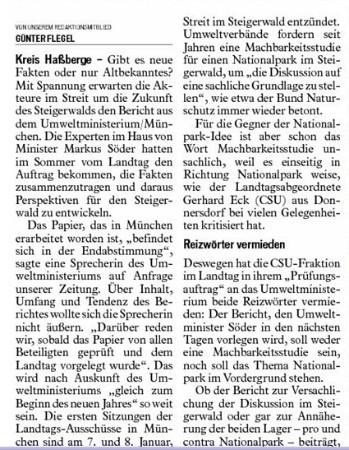 Copyright AiS / Fränkischer Tag / Hassberge 24.12.09 / Autor Günter Flegel Bild zum Eintrag (27847-160)