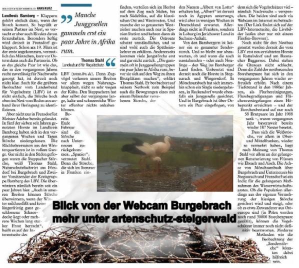 Copyright AiS / Fränkischer Tag 09/04/2010 Ausgabe Bamberg-Land Seite 11/ Autor Hans Kurz Bild zum Eintrag (31466-160)