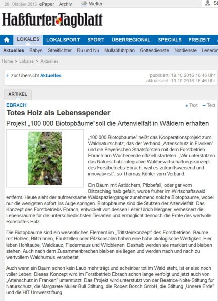 Copyright AiF Haßfurter Tagblatt Verlag GmbH Bild zum Eintrag (87925-160)