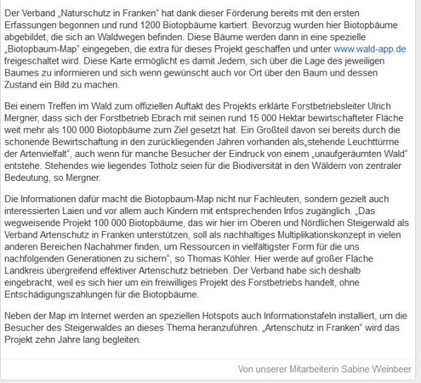 Copyright AiFHaßfurter Tagblatt Verlag GmbH Bild zum Eintrag (87926-160)