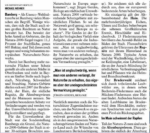 Copyright AiS / Fränkischer Tag / 24.12.09 / Ausgabe A / 24.12.09 / Seite 15 / Autor Michael Wehner Bild zum Eintrag (28287-160)