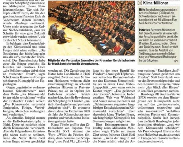 Copyright AiS / Fränkischer Tag / Ausgabe A / Bamberg / 01.02.2010 - Autor Marion Krüger - Hundrup / Bild zum Eintrag (29168-160)